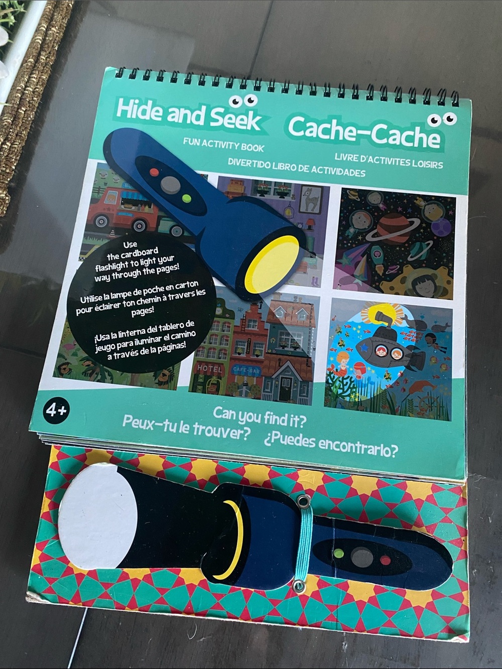 Hide and Seek Fun Activity Book Look and Find Flashlight